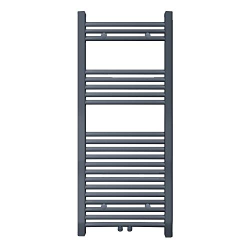 S SIENOC 500 x 1150 mm Anthrazit mittelanschluß Badheizkörper handtuchhalter Heizkörper Handtuchwärmer Handtuchtrockner 461 Watt von S SIENOC