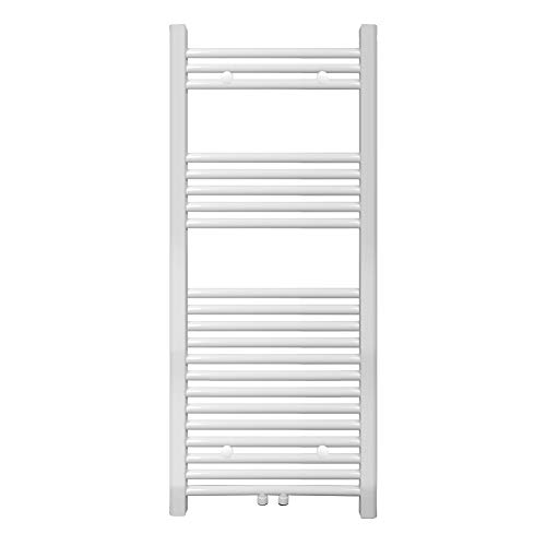 S SIENOC 500 x 1150mm Weiß mittelanschluß Badheizkörper handtuchhalter Heizkörper Handtuchwärmer Handtuchtrockner von S SIENOC