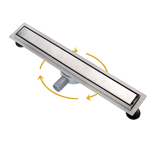 S SIENOC Duschrinne, 100cm,2 in 1,360?,Siphon mit Geruchsstop und Haarsieb Randablauf Befliesbar Edelstahl Ablaufrinne, Bodenablauf, Duschablauf sehr flach, Komplettset mit Bodenbefestigung S SIENOC Duschrinne, 100cm,2 in 1,360?,Siphon mit Geruchsstop und Haarsieb Randablauf Befliesbar Edelstahl Ablaufrinne, Bodenablauf, Duschablauf sehr flach, Komplettset mit Bodenbefestigung von S SIENOC