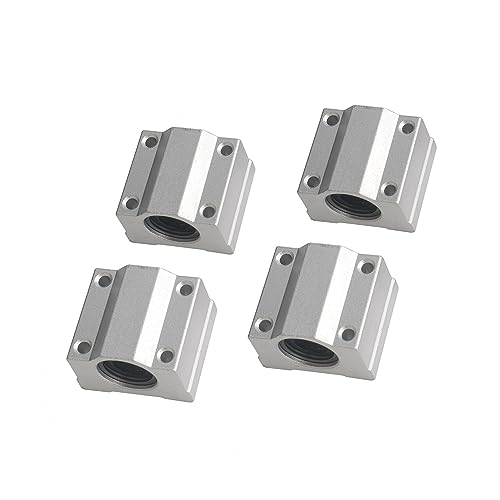 S SIENOC Kugellager-Halterung/Kugellager-Set für 3D-Drucker 8 mm Linear-Führungsstange (SCS12UU, 4) von S SIENOC