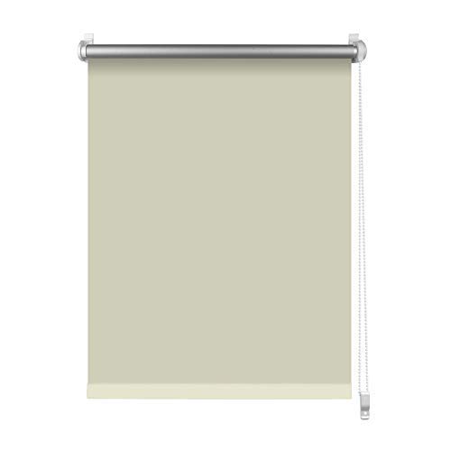 S SIENOC Thermorollo Klemmfix Rollo Verdunkelungsrollo Silberbeschichtung lichtundurchlässig Sichtschutz für Fenster & Türen (Beige, 60x150 cm) von S SIENOC