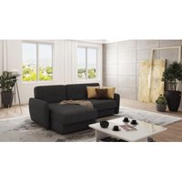 Modernes Ecksofa David mit Schlaffunktion aus Graphit Mikrofaser Modernes Ecksofa David mit Schlaffunktion aus Graphit Mikrofaser von S-STYLE MÖBEL
