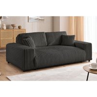 Mollis - Sofa 2 Sitzer aus Dunkelgrau Plüschcord mit schöner Sitzkomfort Mollis - Sofa 2 Sitzer aus Dunkelgrau Plüschcord mit schöner Sitzkomfort von S-STYLE MÖBEL