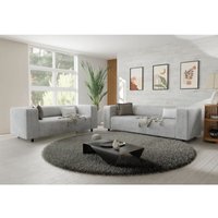 S-style Möbel - Jesper - Modernes Polstergarnitur 3+2 aus Hellgrau Cord-Stoff mit bequemem Sitz S-style Möbel - Jesper - Modernes Polstergarnitur 3+2 aus Hellgrau Cord-Stoff mit bequemem Sitz von S-STYLE MÖBEL