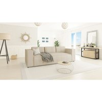 Modernes Sofa 3 sitzer Porto aus Beige Cord von S-STYLE MÖBEL