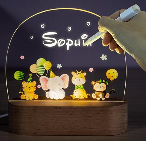 S SUNINESS Nachtlampe für Kinderzimmer, Nachtlicht Baby Geburtstagsgeschenke, Weihnachtsgeschenke Geschenke Zur Geburt(Tiere) von S SUNINESS