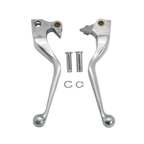S SYUU Polished Hebel Bremsgriff Aluminium Bremshebel Kupplungshebel kompatibel mit Harley Davidson XL Sportster 883 1200 XL883 XL1200 Forty Eight Seventy Two 2004-2013 von S SYUU