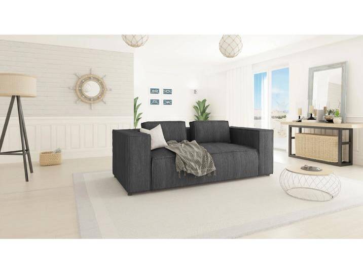S-Style Möbel Noord - Modernes Sofa 2 sitzer mit weichem Sitz - Grau S-Style Möbel Noord - Modernes Sofa 2 sitzer mit weichem Sitz - Grau von S-Style Möbel