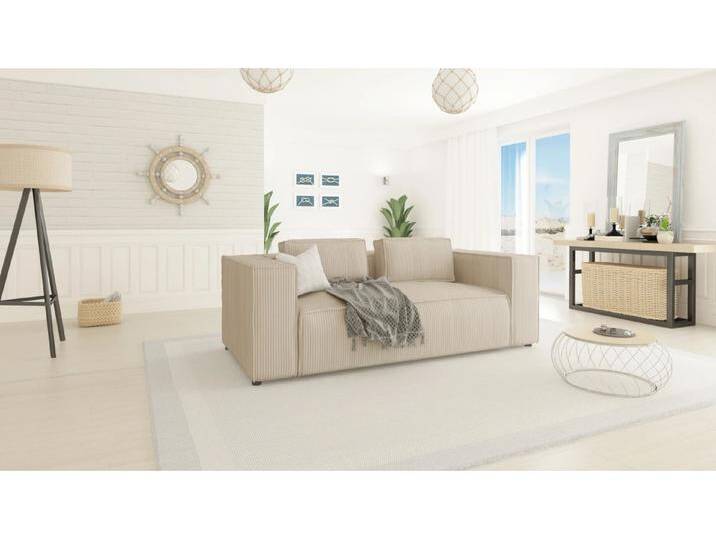 S-Style Möbel Noord - Modernes Sofa 2 sitzer mit weichem Sitz - Beige S-Style Möbel Noord - Modernes Sofa 2 sitzer mit weichem Sitz - Beige von S-Style Möbel