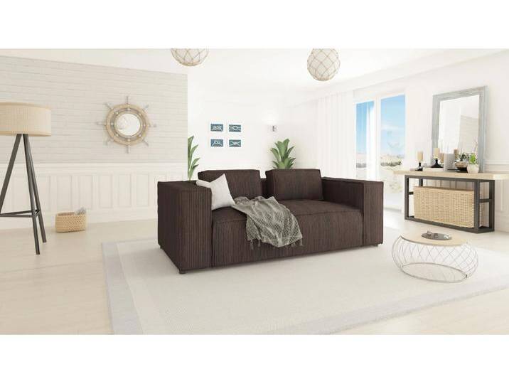 S-Style Möbel Noord - Modernes Sofa 2 sitzer mit weichem Sitz - Dunkelbraun S-Style Möbel Noord - Modernes Sofa 2 sitzer mit weichem Sitz - Dunkelbraun von S-Style Möbel