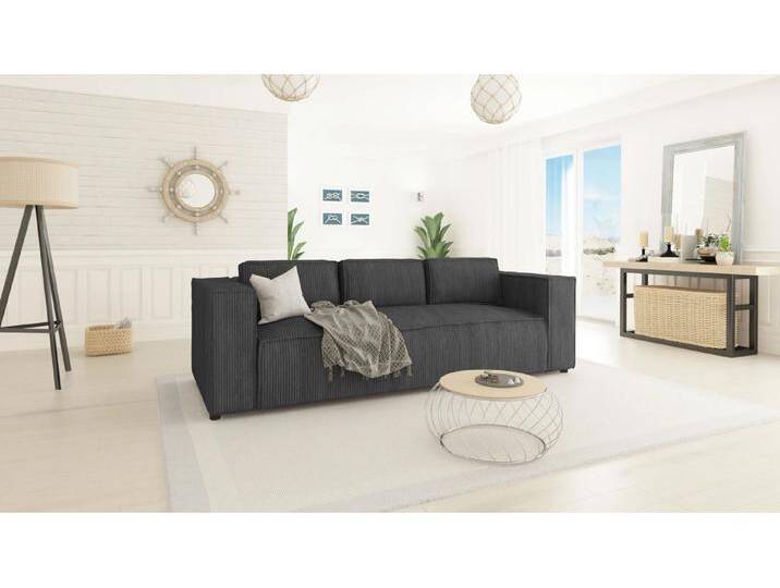 S-Style Möbel Noord - Modernes Sofa 3 sitzer mit weichem Sitz - Grau S-Style Möbel Noord - Modernes Sofa 3 sitzer mit weichem Sitz - Grau von S-Style Möbel