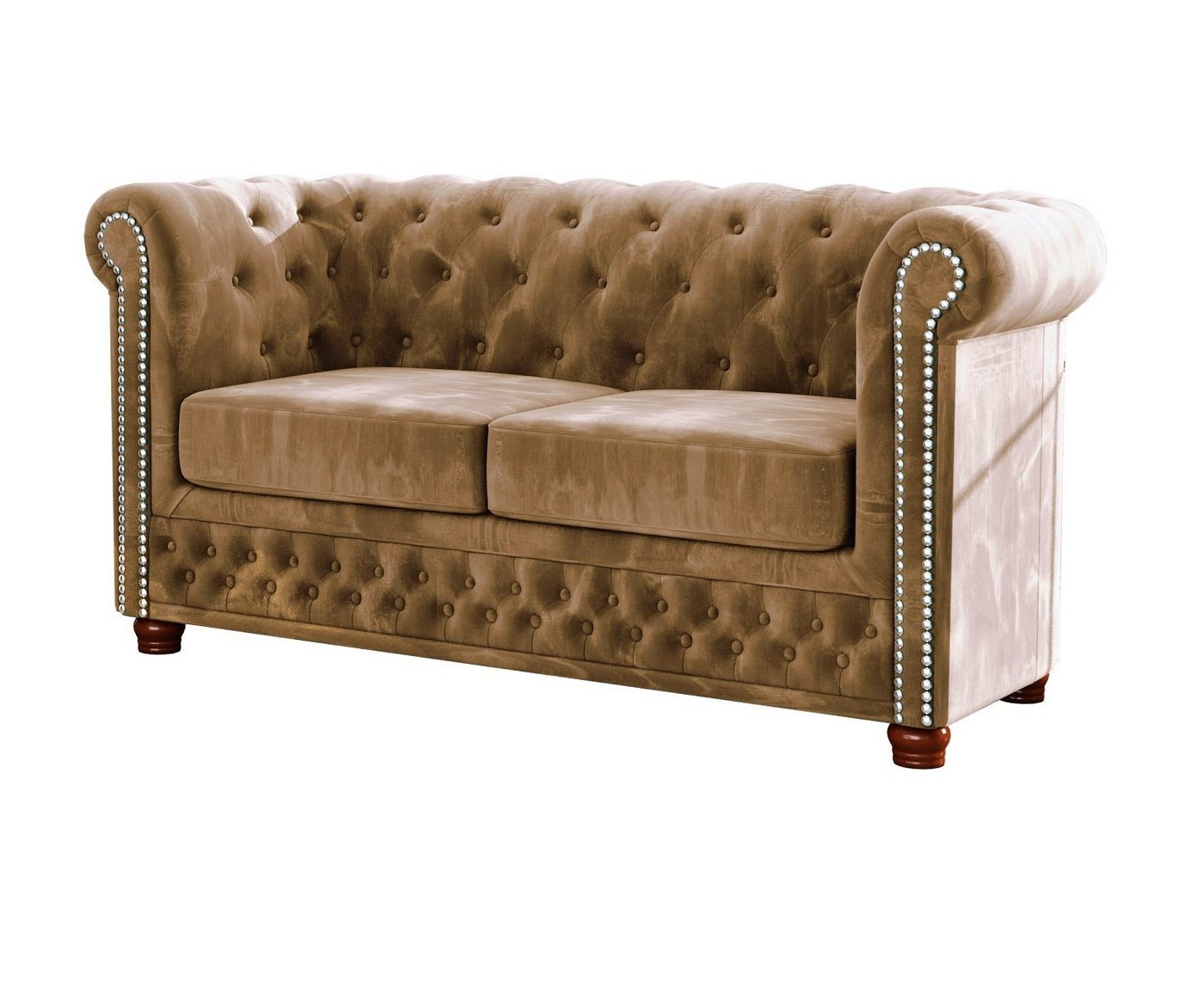 S-Style Möbel 2-Sitzer Leeds Chesterfield Sofa, mit Wellenfederung von S-Style Möbel