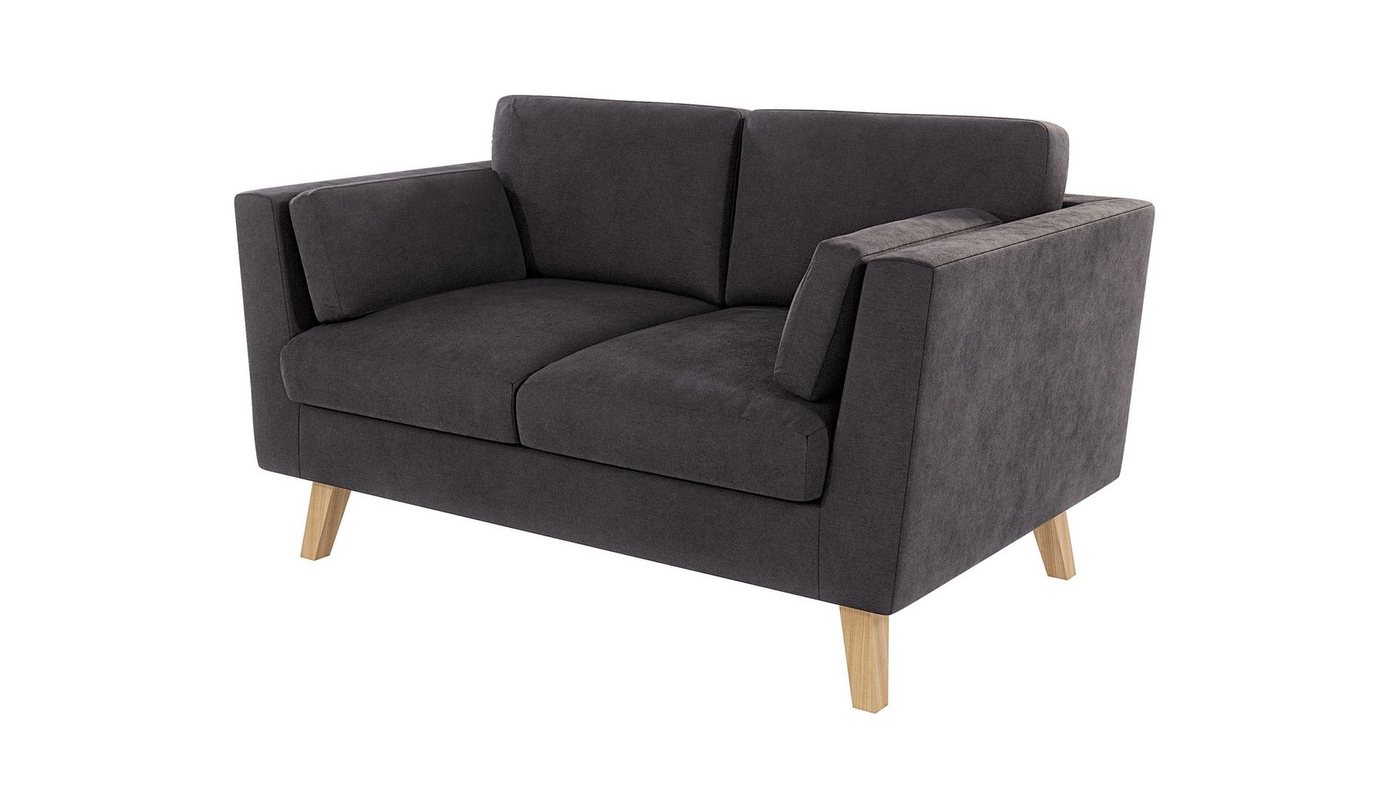 S-Style Möbel 2-Sitzer Sofa Angeles im skandinavischen Design, mit Wellenfederung von S-Style Möbel