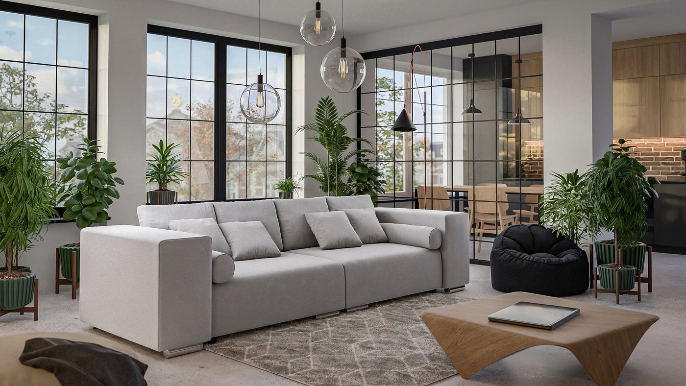 S-Style Möbel Big-Sofa Cork mit Schlaffunktion und Boxspringfederung, Lounge Sofa S-Style Möbel Big-Sofa Cork mit Schlaffunktion und Boxspringfederung, Lounge Sofa von S-Style Möbel