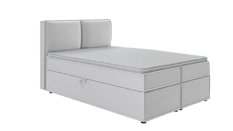 S-Style Möbel Boxspringbett Plaza mit Topper und Bettkästen aus Luxusmicrofaser, mit Topper und Bettkasten / zwei Bettkästen (je nach Bettgröße) von S-Style Möbel