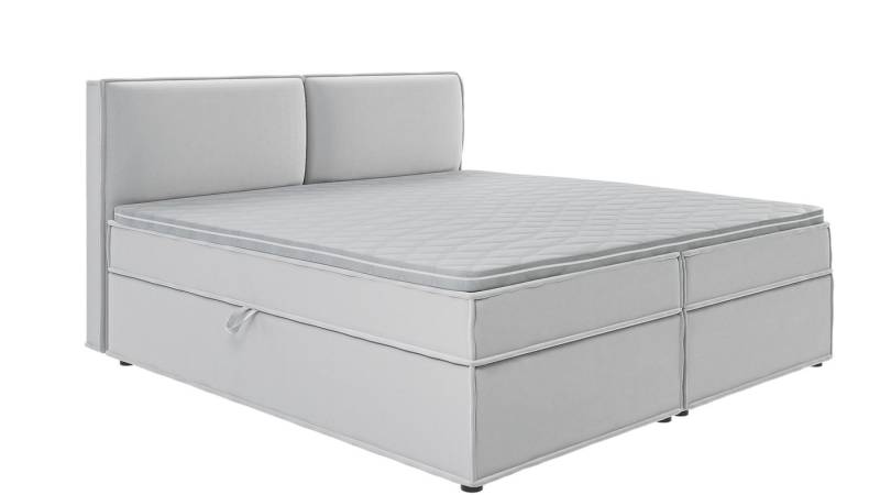 S-Style Möbel Boxspringbett Plaza mit Topper und Bettkästen aus Luxusmicrofaser, mit Topper und Bettkasten / zwei Bettkästen (je nach Bettgröße) von S-Style Möbel