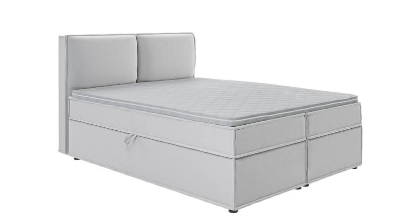 S-Style Möbel Boxspringbett Plaza mit Topper und Bettkästen aus Luxusmicrofaser, mit Topper und Bettkasten / zwei Bettkästen (je nach Bettgröße) von S-Style Möbel