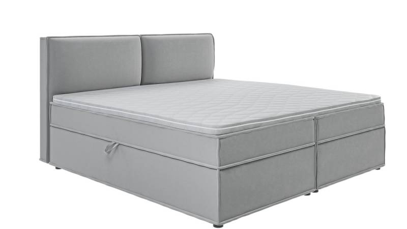 S-Style Möbel Boxspringbett Plaza mit Topper und Bettkästen aus Luxusmicrofaser, mit Topper und Bettkasten / zwei Bettkästen (je nach Bettgröße) von S-Style Möbel