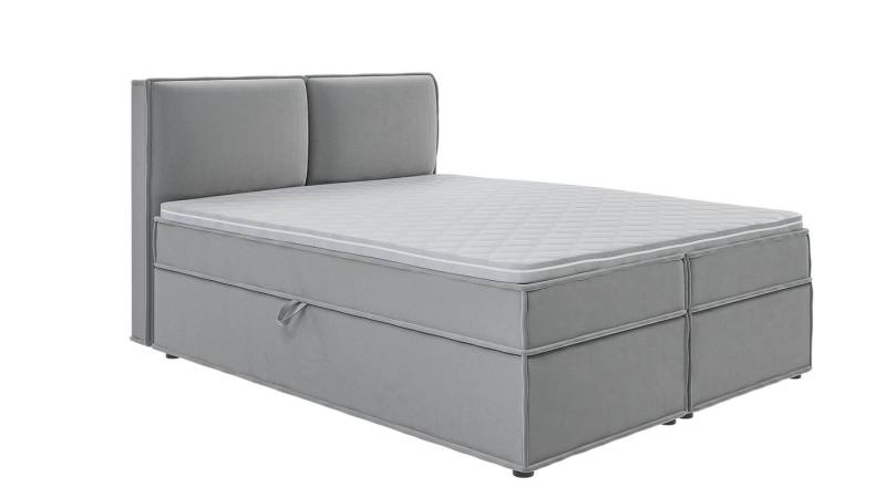 S-Style Möbel Boxspringbett Plaza mit Topper und Bettkästen aus Luxusmicrofaser, mit Topper und Bettkasten / zwei Bettkästen (je nach Bettgröße) von S-Style Möbel
