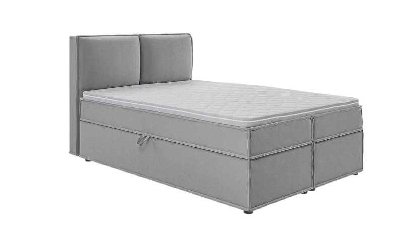 S-Style Möbel Boxspringbett Plaza mit Topper und Bettkästen aus Luxusmicrofaser, mit Topper und Bettkasten / zwei Bettkästen (je nach Bettgröße) von S-Style Möbel
