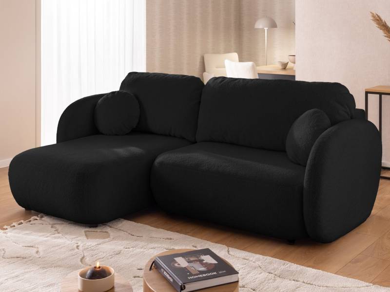 S-Style Möbel Ecksofa L- Form Candy mit Schlaffunktion und Stauraum aus Bouclé-Stoff, mit Wellenfederung S-Style Möbel Ecksofa L- Form Candy mit Schlaffunktion und Stauraum aus Bouclé-Stoff, mit Wellenfederung von S-Style Möbel