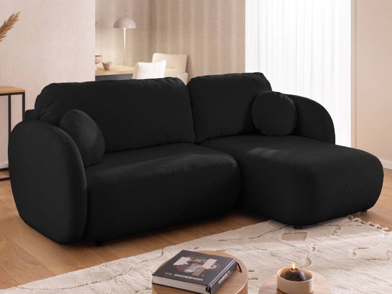 S-Style Möbel Ecksofa L- Form Candy mit Schlaffunktion und Stauraum aus Bouclé-Stoff, mit Wellenfederung S-Style Möbel Ecksofa L- Form Candy mit Schlaffunktion und Stauraum aus Bouclé-Stoff, mit Wellenfederung von S-Style Möbel