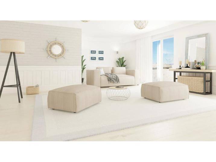 S-Style Möbel Noord - Moderner Fußhocker mit weichem Sitz - Beige S-Style Möbel Noord - Moderner Fußhocker mit weichem Sitz - Beige von S-Style Möbel