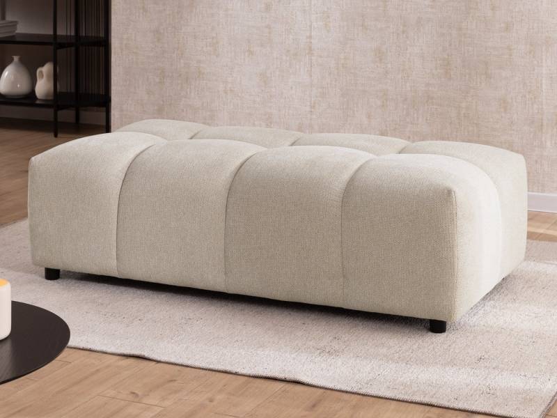 S-Style Möbel Polsterhocker Bubble mit Sitzfläche in Bubble-Optik aus weichem Strukturstoff (1 x Hocker), mit Wellenfederung von S-Style Möbel