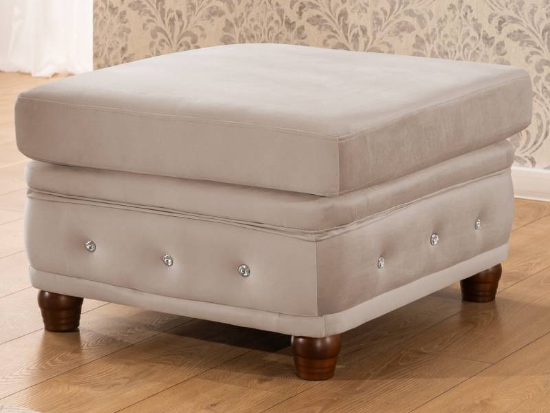 S-Style Möbel Polsterhocker Chesterfield Cleo Blink aus Samt mit Kristallsteppung, mit Wellenfederung S-Style Möbel Polsterhocker Chesterfield Cleo Blink aus Samt mit Kristallsteppung, mit Wellenfederung von S-Style Möbel