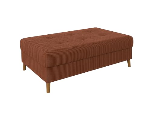 S-Style Möbel Sitzhocker Hocker Wohnzimmer Fußhocker 118 x 73 x 40 cm 2 Sitzer Sofahocker Kratzfest Massivholzfüße Braun Cord Stoff Milo Terrakotta S-Style Möbel Sitzhocker Hocker Wohnzimmer Fußhocker 118 x 73 x 40 cm 2 Sitzer Sofahocker Kratzfest Massivholzfüße Braun Cord Stoff Milo Terrakotta von S-Style Möbel