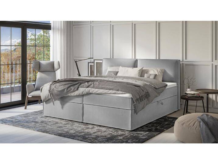 S-Style Möbel Uma - Modernes Boxspringbett mit Topper und Bettkästen - Grau S-Style Möbel Uma - Modernes Boxspringbett mit Topper und Bettkästen - Grau von S-Style Möbel