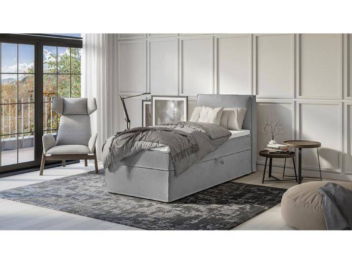 S-Style Möbel Uma - Modernes Boxspringbett mit Topper und Bettkästen - Grau S-Style Möbel Uma - Modernes Boxspringbett mit Topper und Bettkästen - Grau von S-Style Möbel