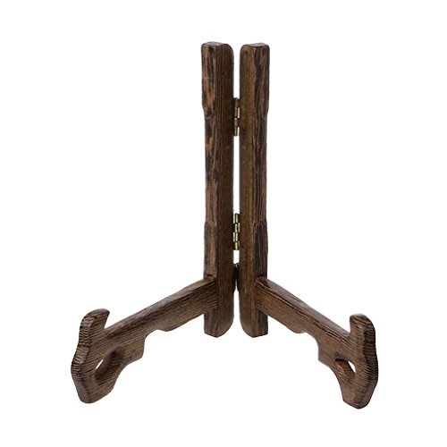 S-TROUBLE 3-7 Zoll hohe Holz Display Ständer Halter Staffeleien für Teller Fotos Tee Tablett 5 Größe von S-TROUBLE