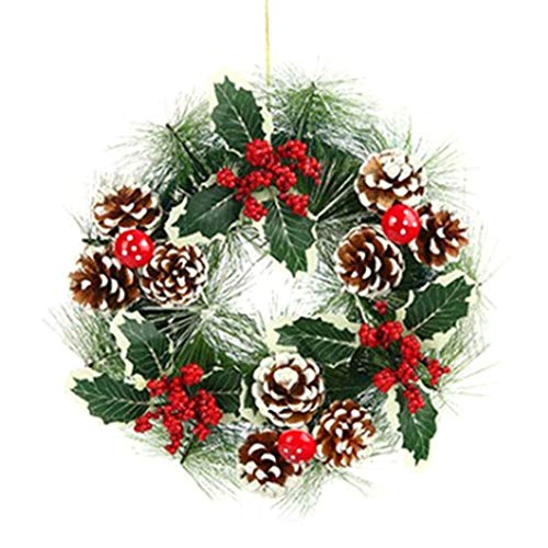 S-TROUBLE 30 / 38cm Weihnachtskranz hängen Haustür Wand Baum Ornament Künstliche Tannenzapfen Girlande für Party Dekoration S-TROUBLE 30 / 38cm Weihnachtskranz hängen Haustür Wand Baum Ornament Künstliche Tannenzapfen Girlande für Party Dekoration von S-TROUBLE