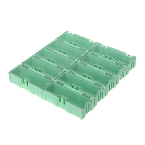 S-TROUBLE Mini SMD SMT Electronic Box IC Aufbewahrungskoffer für elektronische Komponenten 75x31,5x21,5 mm von S-TROUBLE