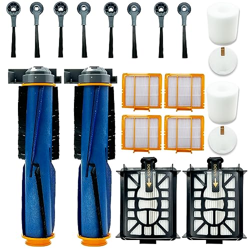 Ytaland Ersatzteile Zubehör für Shark AI Ultra 2-in-1 Saugroboter Self-Empty RV2600WSEU / RV2500SEU Roboterstaubsauger (2 Hauptbürste 2 Basisfilter 2 Schaumfilter 4 HEPA-Filter 8 Seitenbürste) von S YTALAND