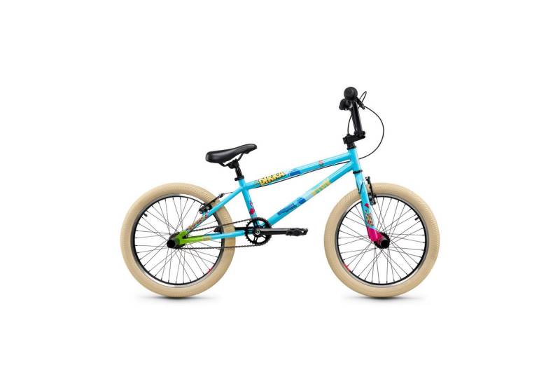 S’COOL BMX-Rad DIKKA BMX Kinder BMX Fahrrad ab 7 Jahre alt, 360 Grad Freestyle, 1 Gang von S’COOL