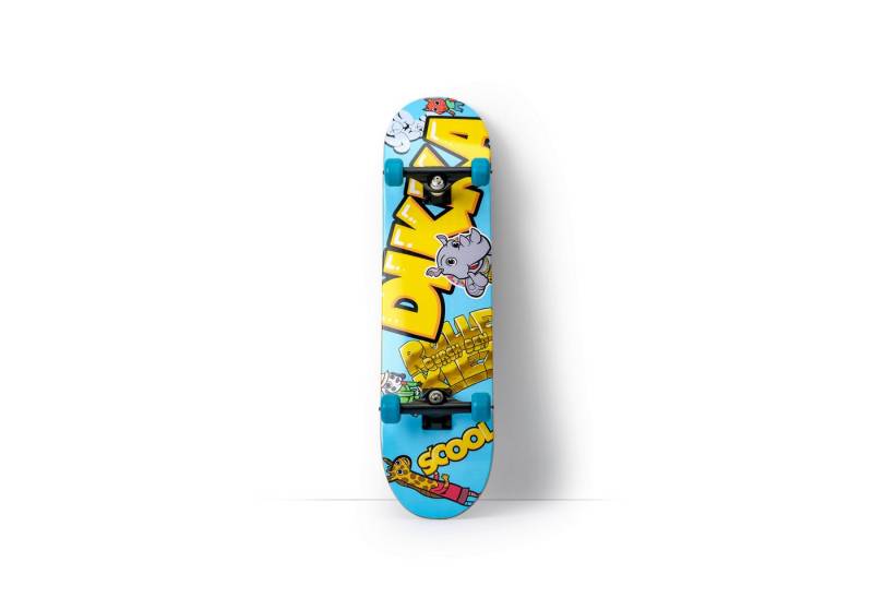 S’COOL Skateboard DIKKA, für Anfänger, für Kinder, Hochwertig, bis 100kg von S’COOL