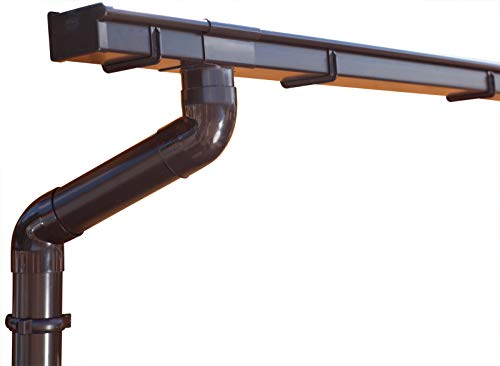 Komplettes Dachrinnen Set bis 8.75 m Braun | BG70 | Pultdach (1 Dachseite) (Kastenrinnen, Kastendachrinnen) von S-lon