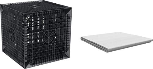 S-lon Regenwasser Versickerung Sickerbox (205 L) - Schwarz, Polypropylen (PP), Würfel, inkl. Geotextil von S-lon