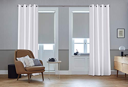 SG HOME Gardine mit Ösen nach Maß weiß, 255L/130W, Albar verfügbar - Andere Größen verfügbar von SG Home