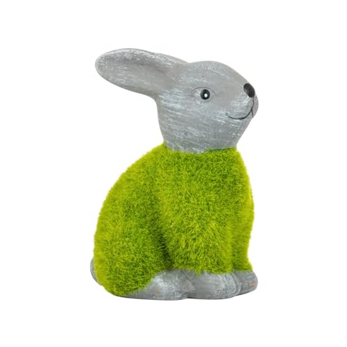 S&Garden Osterhase grüne Osterdeko Osterfigur Osterhasenfigur Dekofigur für Ostern 9 cm von S&Garden