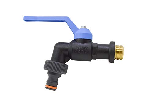 S & M 180026 Frostschutzmittel Kugelhahn 1/5,1 cm Polypropylen Kunststoff automatische blau Controller mit Stecker, schwarz von S&M