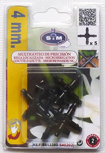 S & M 5 Kreuz microtubo 4 mm Blister 5 Stück, schwarz von S&M