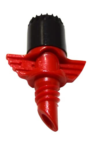 S&M 543418 Mikrodiffusor mit Ventil, 4 mm, Tropfbewässerung, 360 °-90 l/h, Rot, 100 Stück von S&M