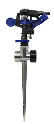 S&M 549045 – Kunststoff-Sprinkler mit Zinkspieß x 2 Stück, einstellbare Bewässerungsreichweite zwischen 9,75 und 12,5 m, Verstellbarer Voll- oder Teilbogen S&M 549045 – Kunststoff-Sprinkler mit Zinkspieß x 2 Stück, einstellbare Bewässerungsreichweite zwischen 9,75 und 12,5 m, Verstellbarer Voll- oder Teilbogen von S&M
