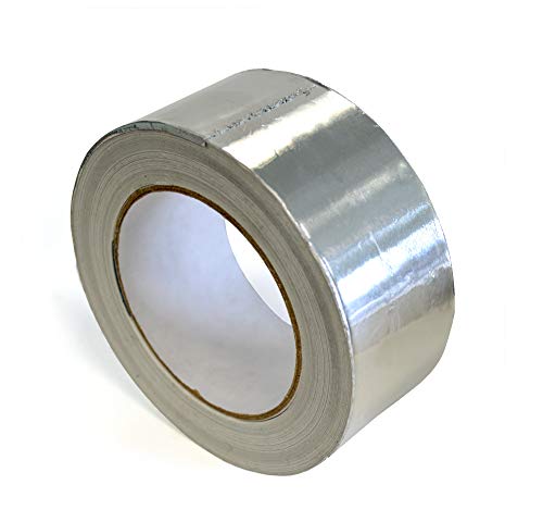 S&M Aluminium-Klebeband, 50 mm x 50 m (Dicke 30 Mikrometer) Sanaplast, Mehrzweck-Aluminium-Klebeband, 50 m Rolle von S&M