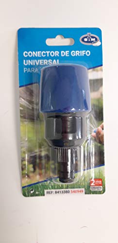 S&M Universal-Wasserhahn-Adapter für Schlauch, Schwarz/Blau von S&M