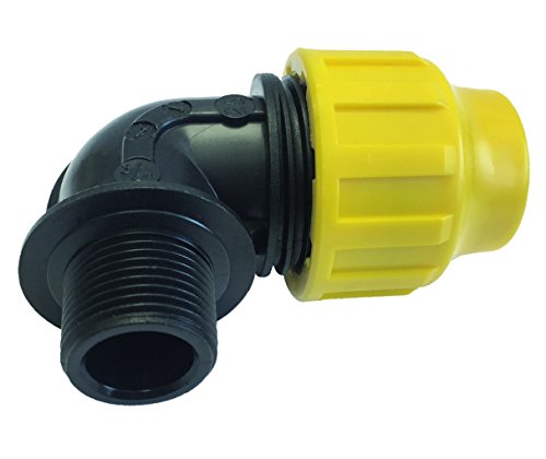 's & M Anschlussstück – Gewinde männlich, 25 mm x 3/4, Schwarz und Gelb 's & M Anschlussstück – Gewinde männlich, 25 mm x 3/4, Schwarz und Gelb von S&M