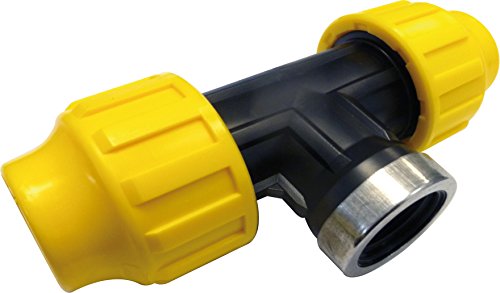 's & M Anschlussstück – Gewinde männlich dich, 25 mm x 1/2, schwarz/gelb 's & M Anschlussstück – Gewinde männlich dich, 25 mm x 1/2, schwarz/gelb von S&M